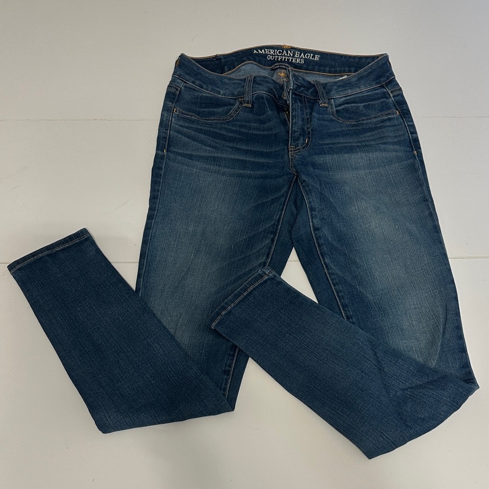 American Eagle Outfitters Women's Deep Blue Jeggings
